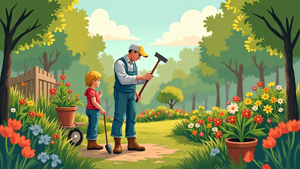 Pavasara stādīšanas plāns – skaista ilustrācija ar augļiem un dārzeņiem